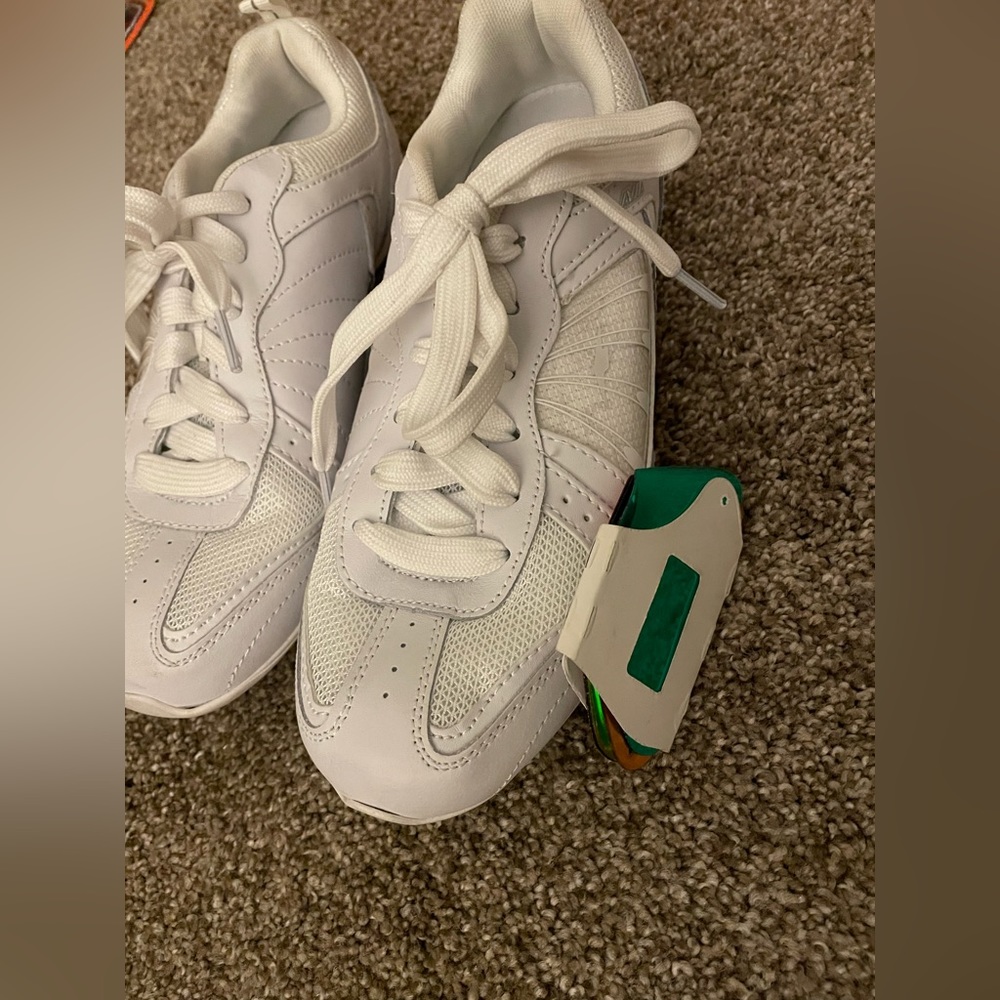 Gently-worn Cheer/Acrobatic Shoes with Color Inserts